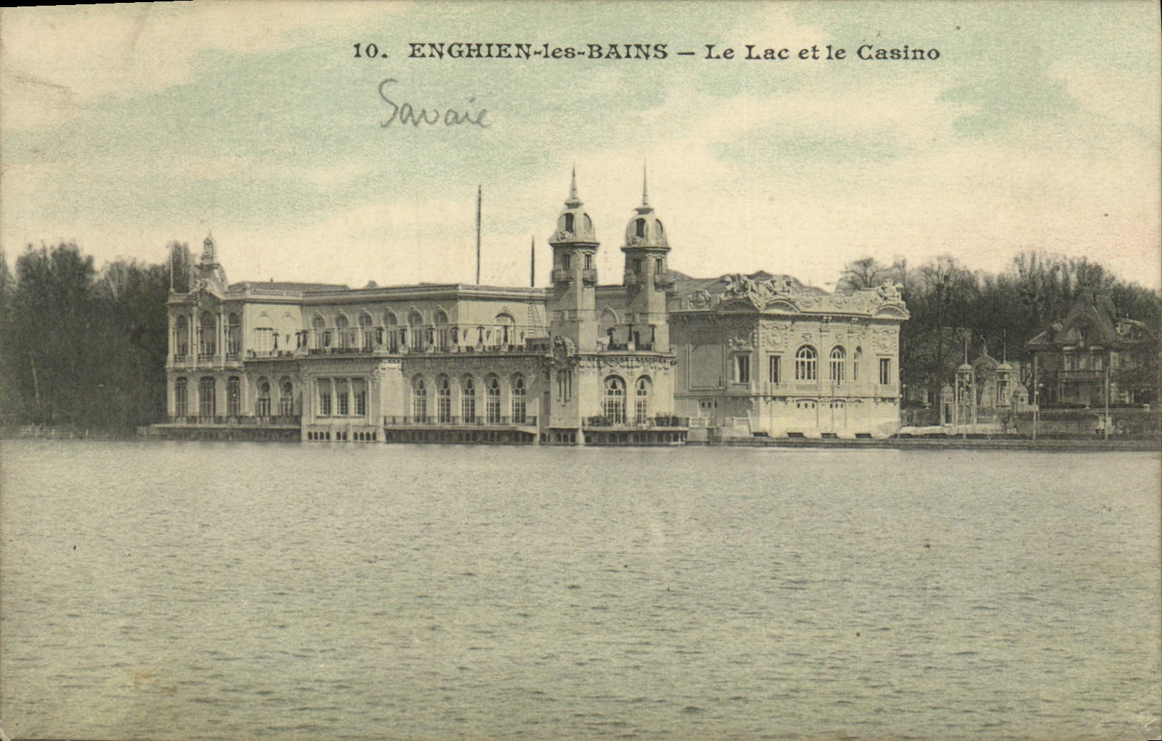 CPA Enghien les Bains Le lac et le casino