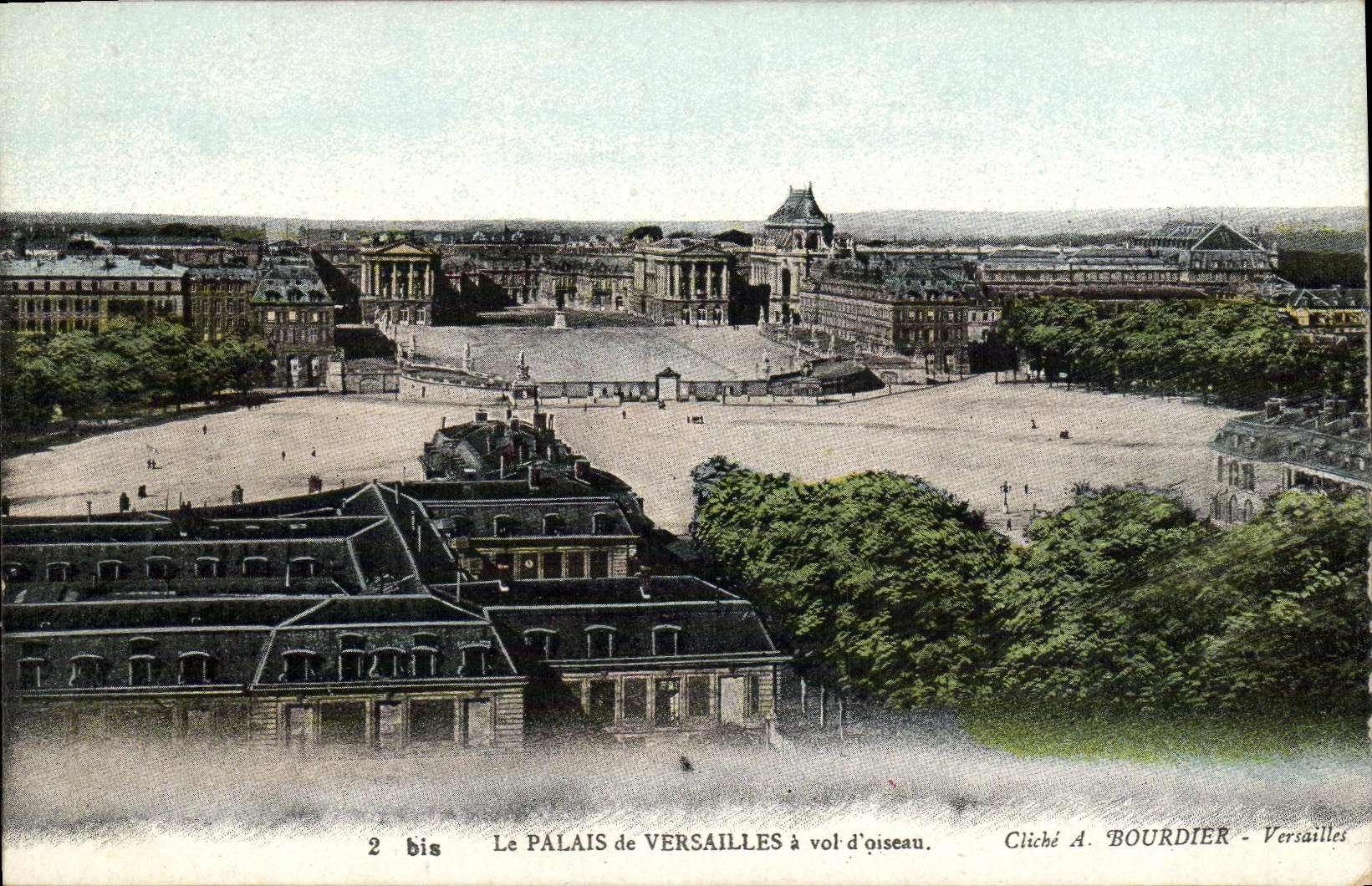 CPA Versailles Le Palais a Vol D'Oiseau