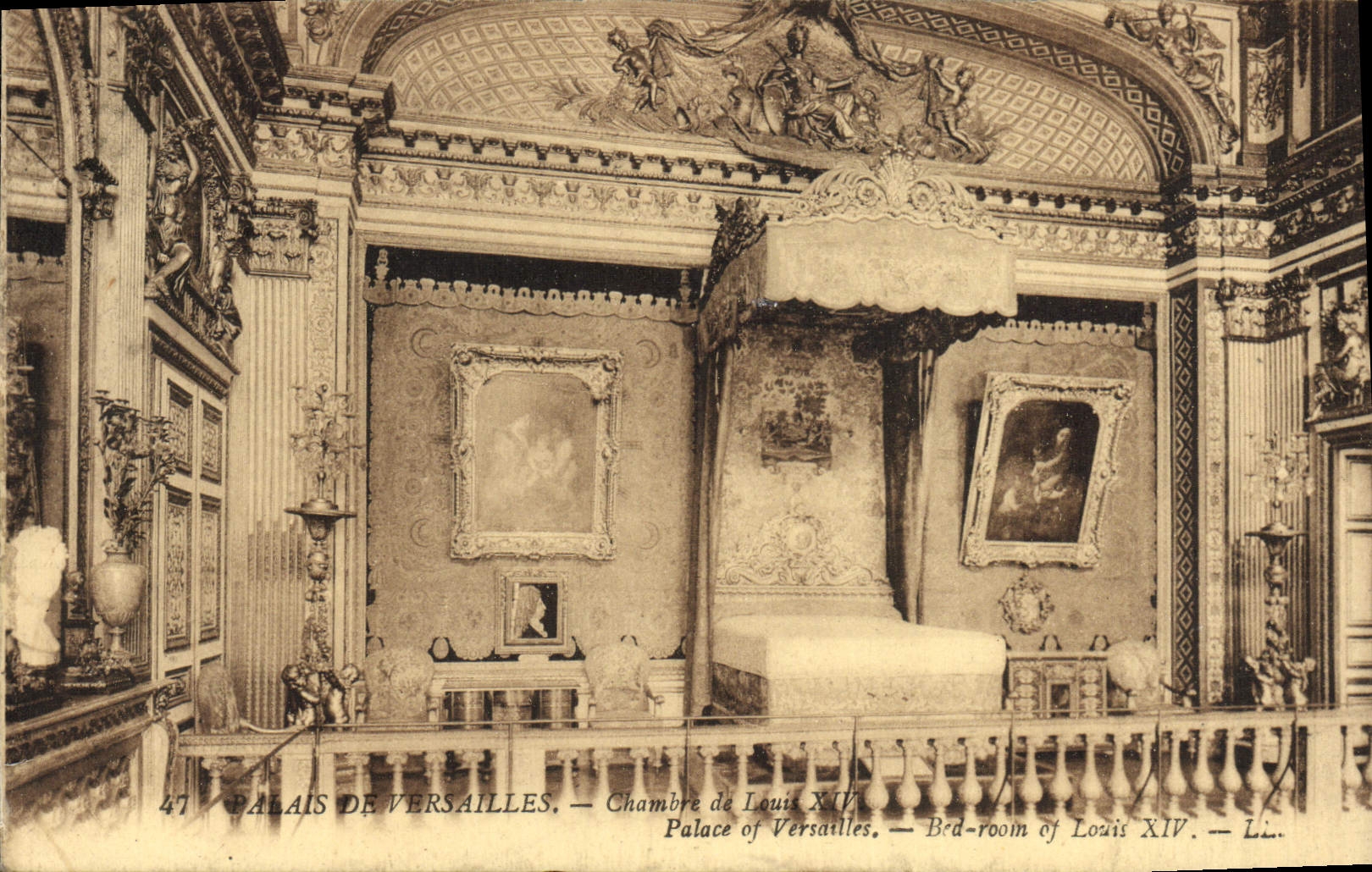 CPA Versailles Chambre de Louis XIV