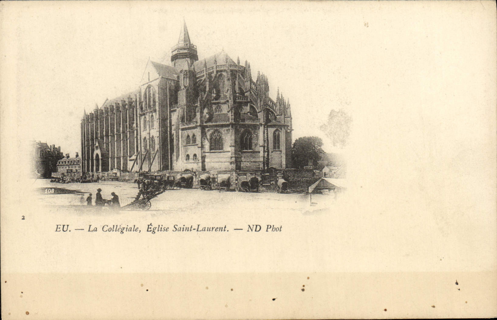 CPA Eu La Collegiale Eglise Saint Laurent