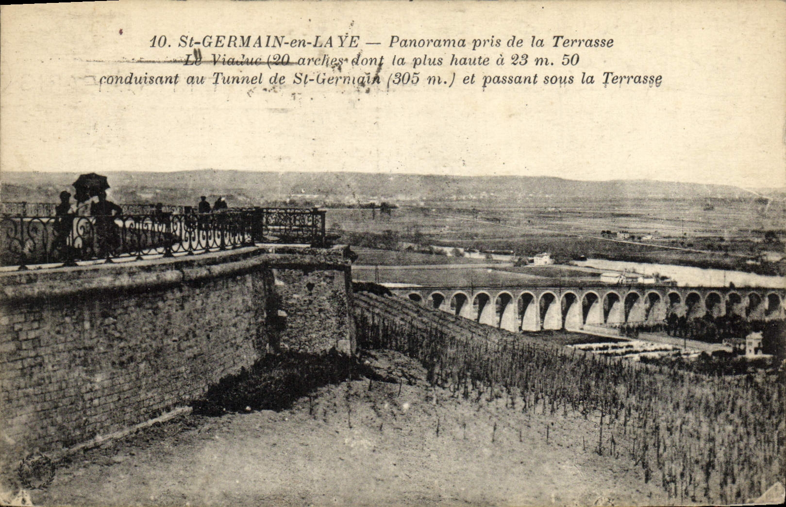 CPA St Germain en Laye Panorama Pris de la Terrasse