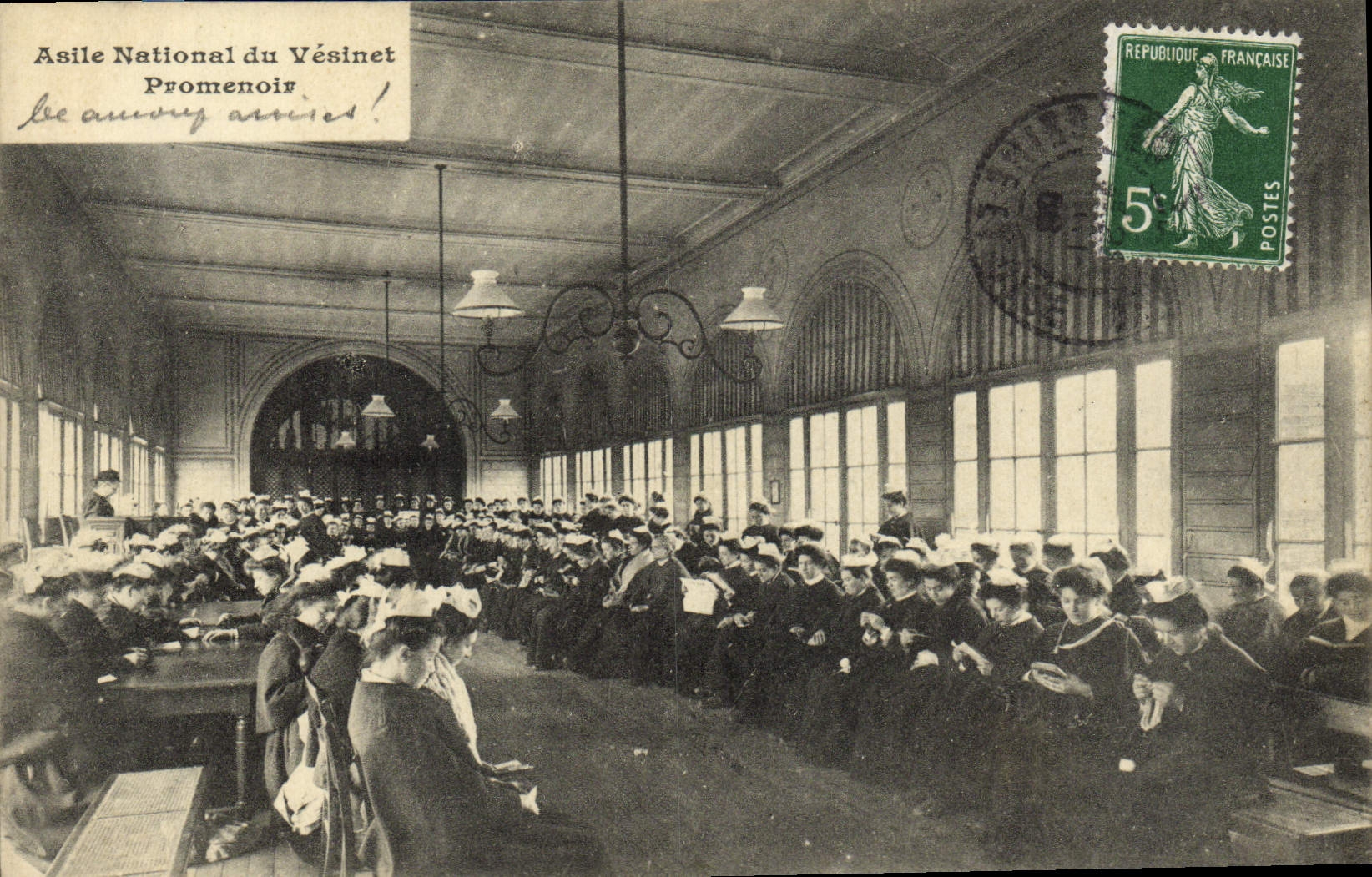 CPA Asile National du Vesinet Promenoir TOP