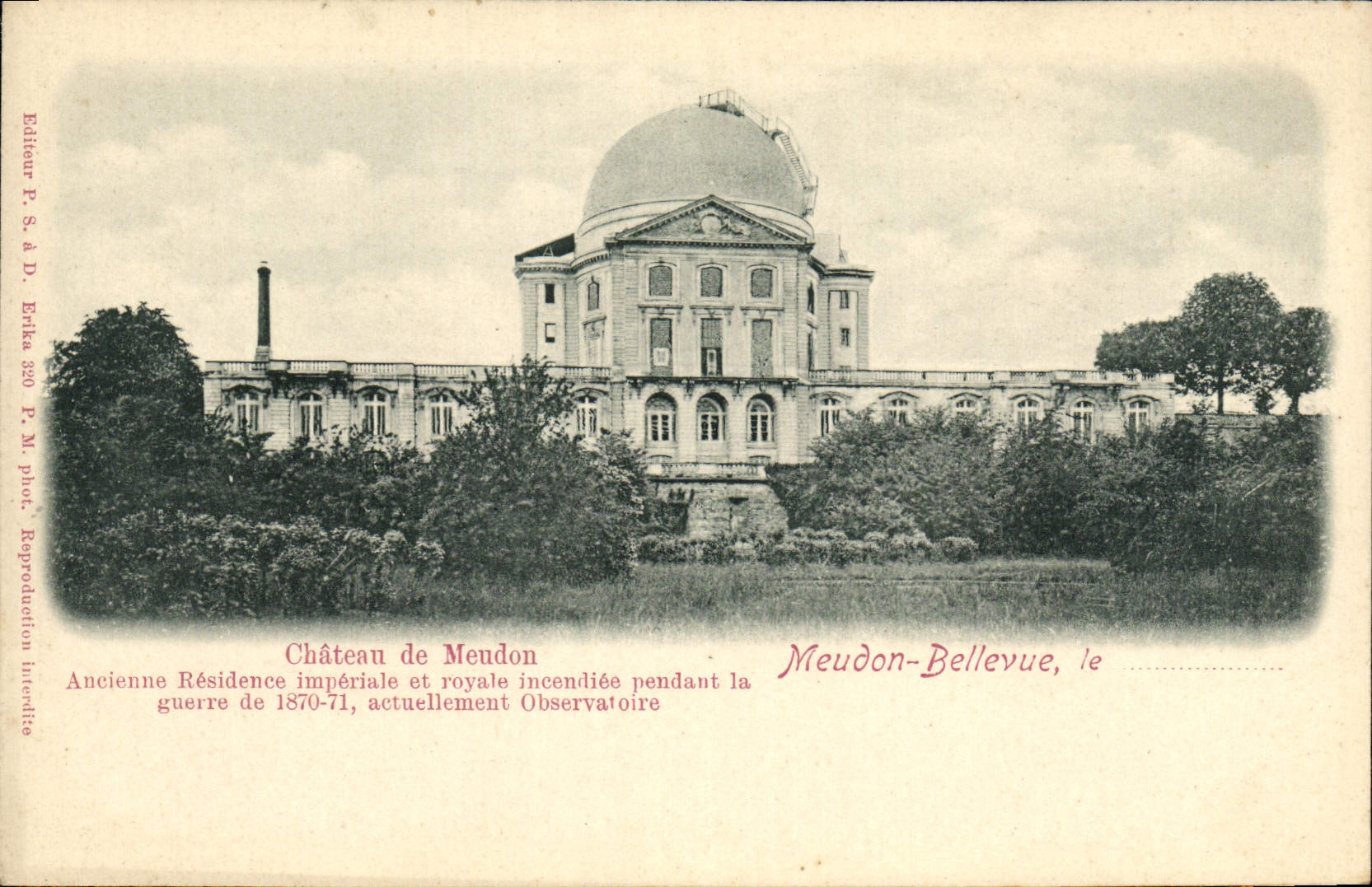 CPA Meudon Bellevue Chateau de Meudon Observatoire 