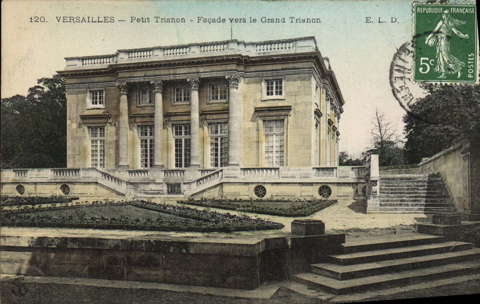 CPA Versailles Petit Trianon Facade Vers Le Grand Trianon
