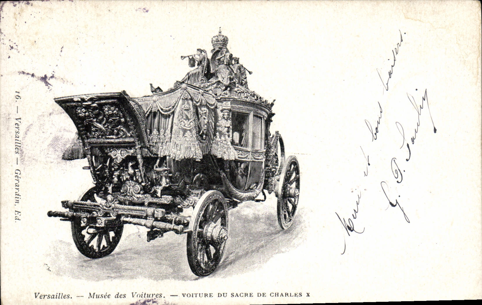CPA Versailles Voiture Du Sacre De Charles X
