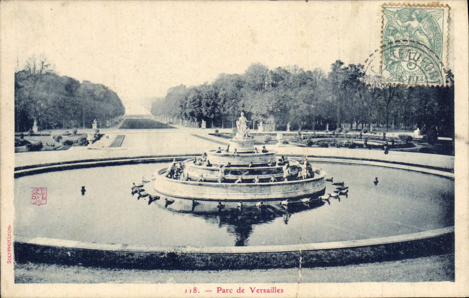 Parque de Versalles de la POSTAL de la VENDIMIA