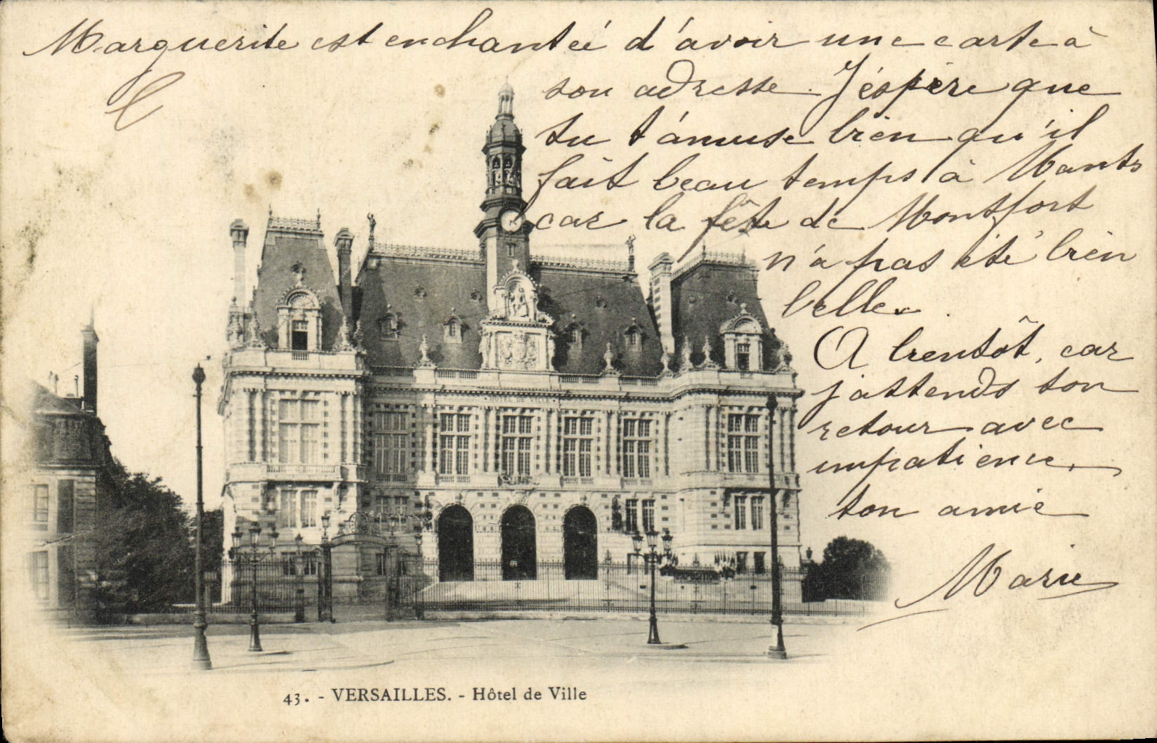 CPA Versailles Hotel de Ville