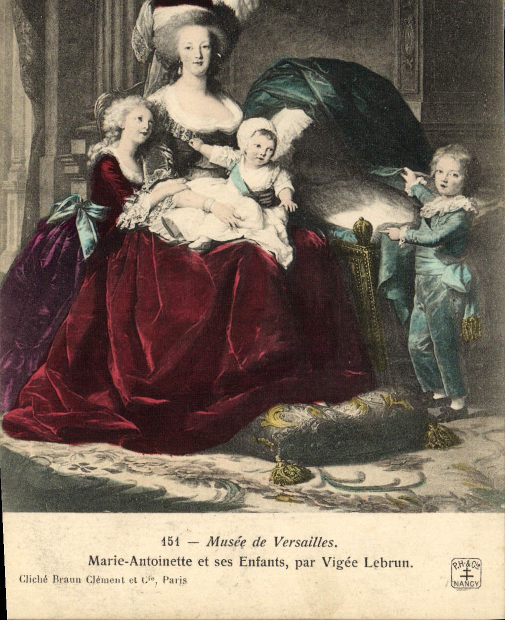 CPA Versailles Musee Marie Antoinette et ses Enfants par Vigee Lebrun