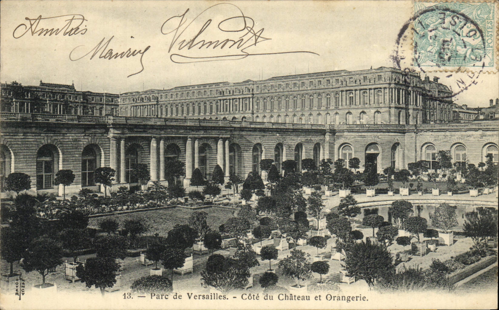 CPA Versailles Cote du Chateau et Orangerie