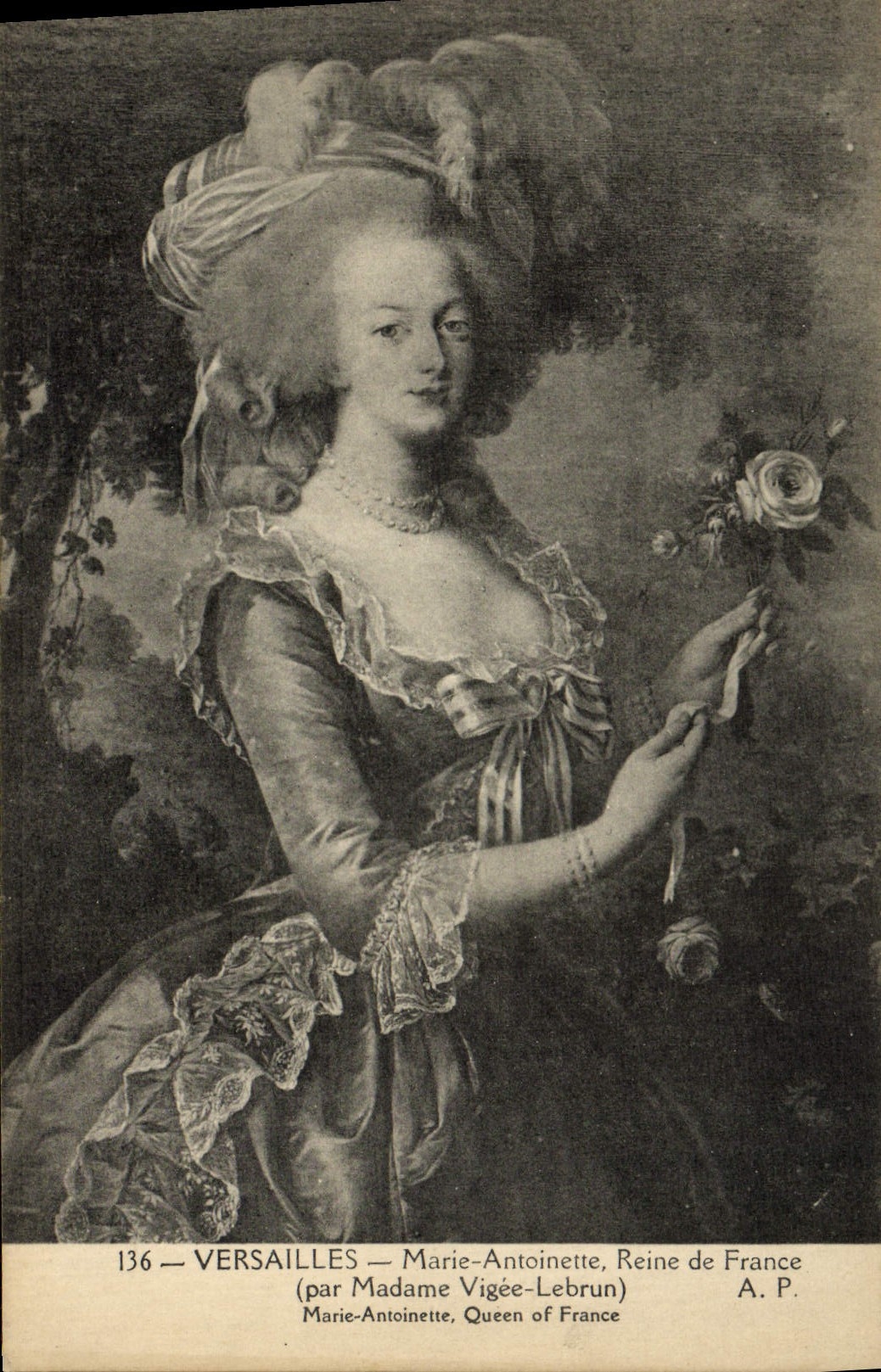 CPA Versailles Marie Antoinette Reine de France Vigee Lebrun