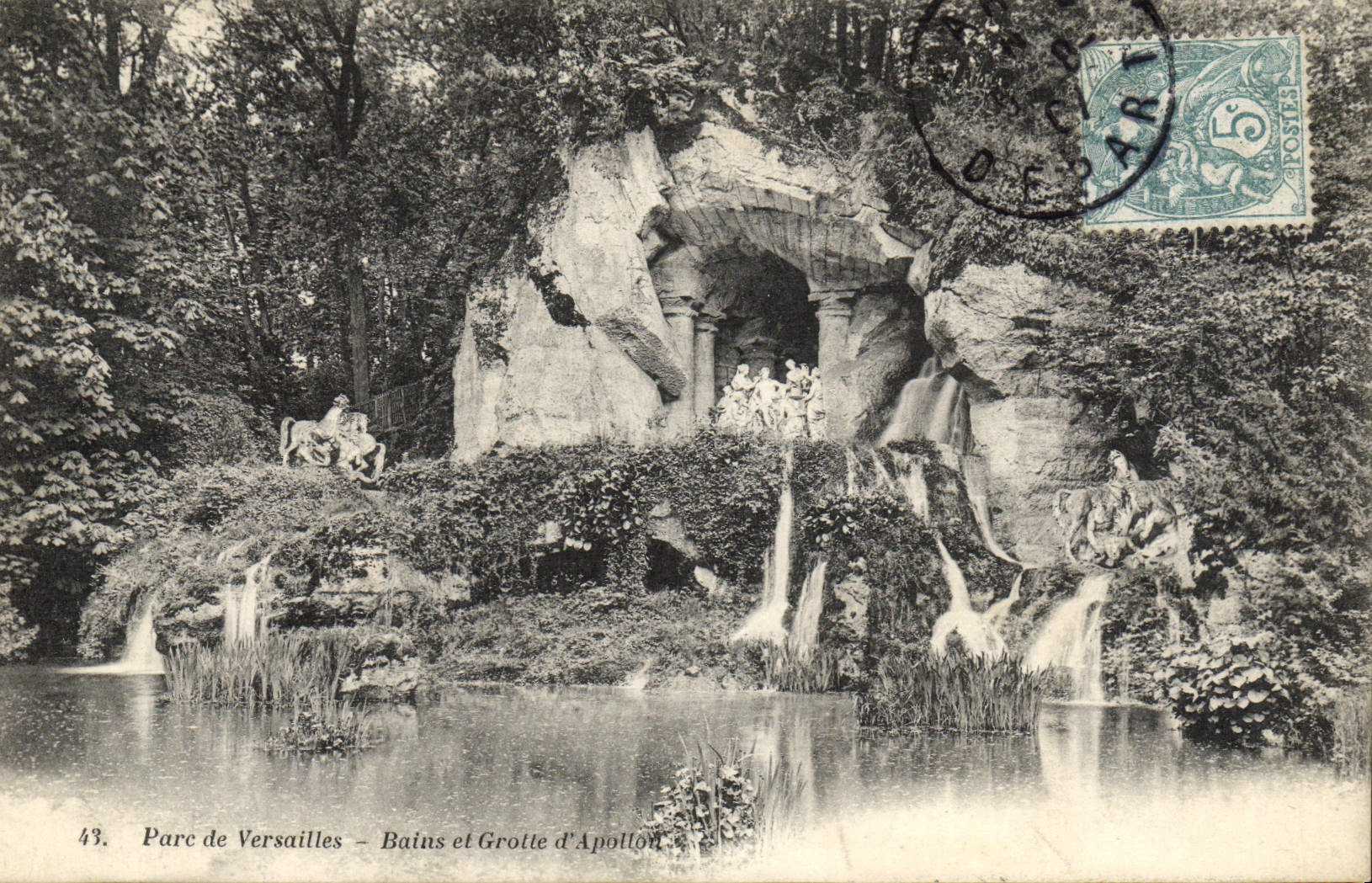 CPA Versailles Bains et grotte d'apollon