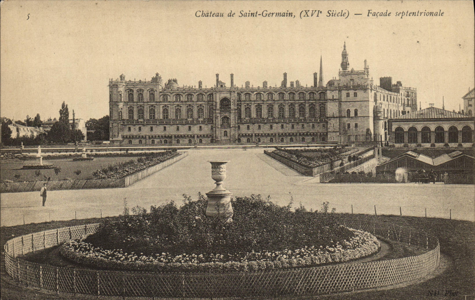 POSTAL de la VENDIMIA Saint Germain en ataque frontal septentrional del martillo de Bush