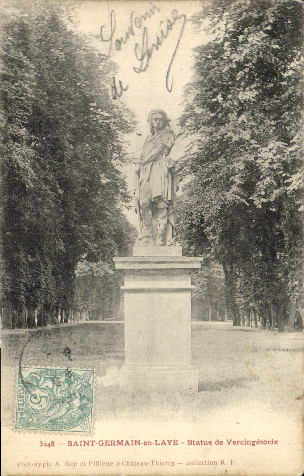 CPA Saint Germain En Laye Statue de Vercingetorix