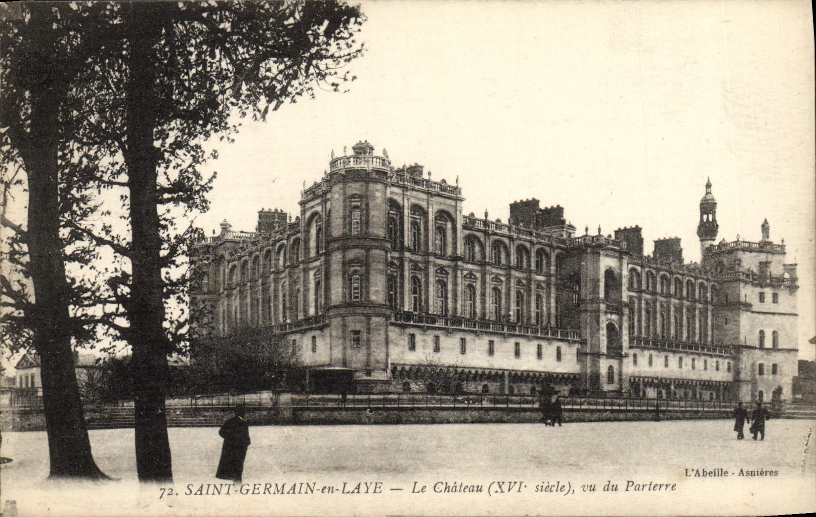 CPA Saint Germain En Laye Le Chateau vu du parterre