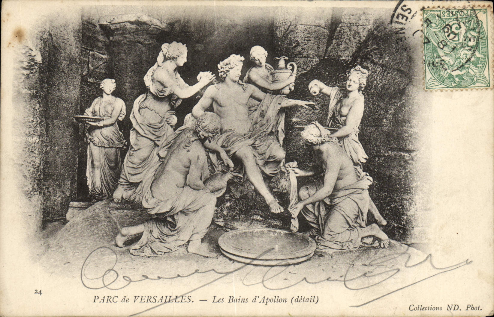 CPA Parc De Versailles Les Bains D'Apollon