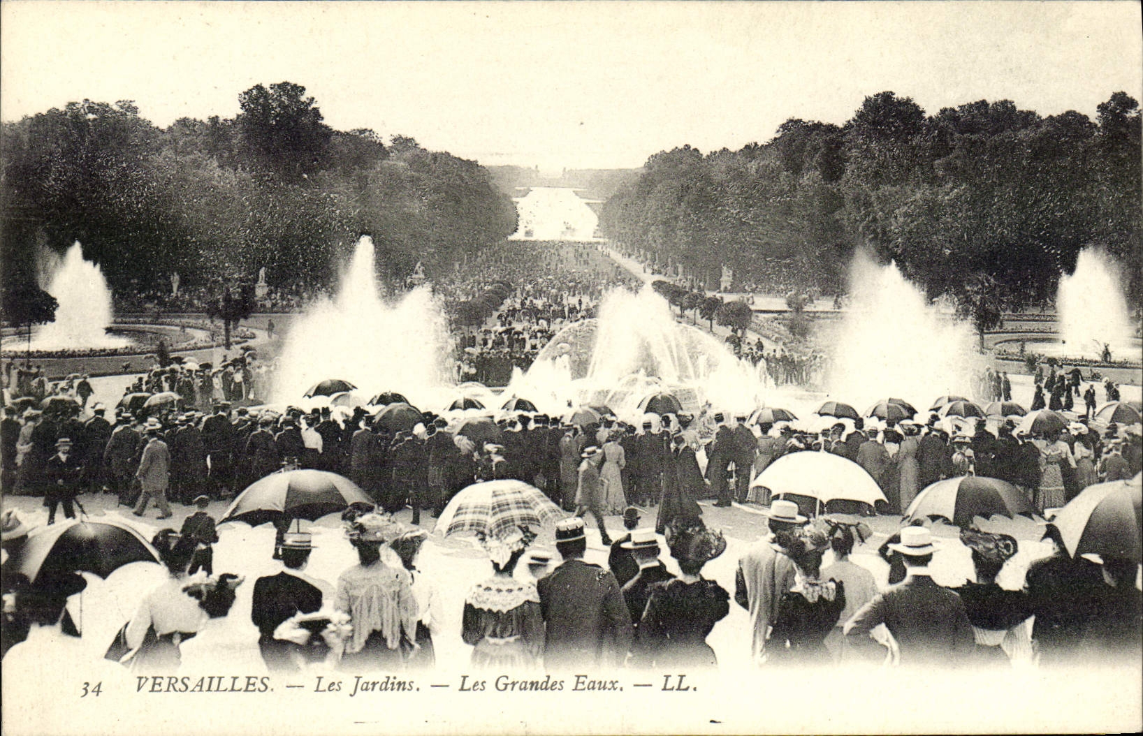 CPA Versailles Les jardins les grandes eaux