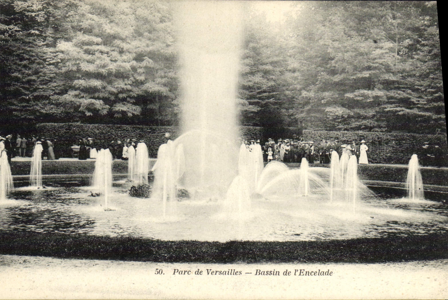 Parque de la POSTAL de la VENDIMIA de lavabo de Versalles de Encelade