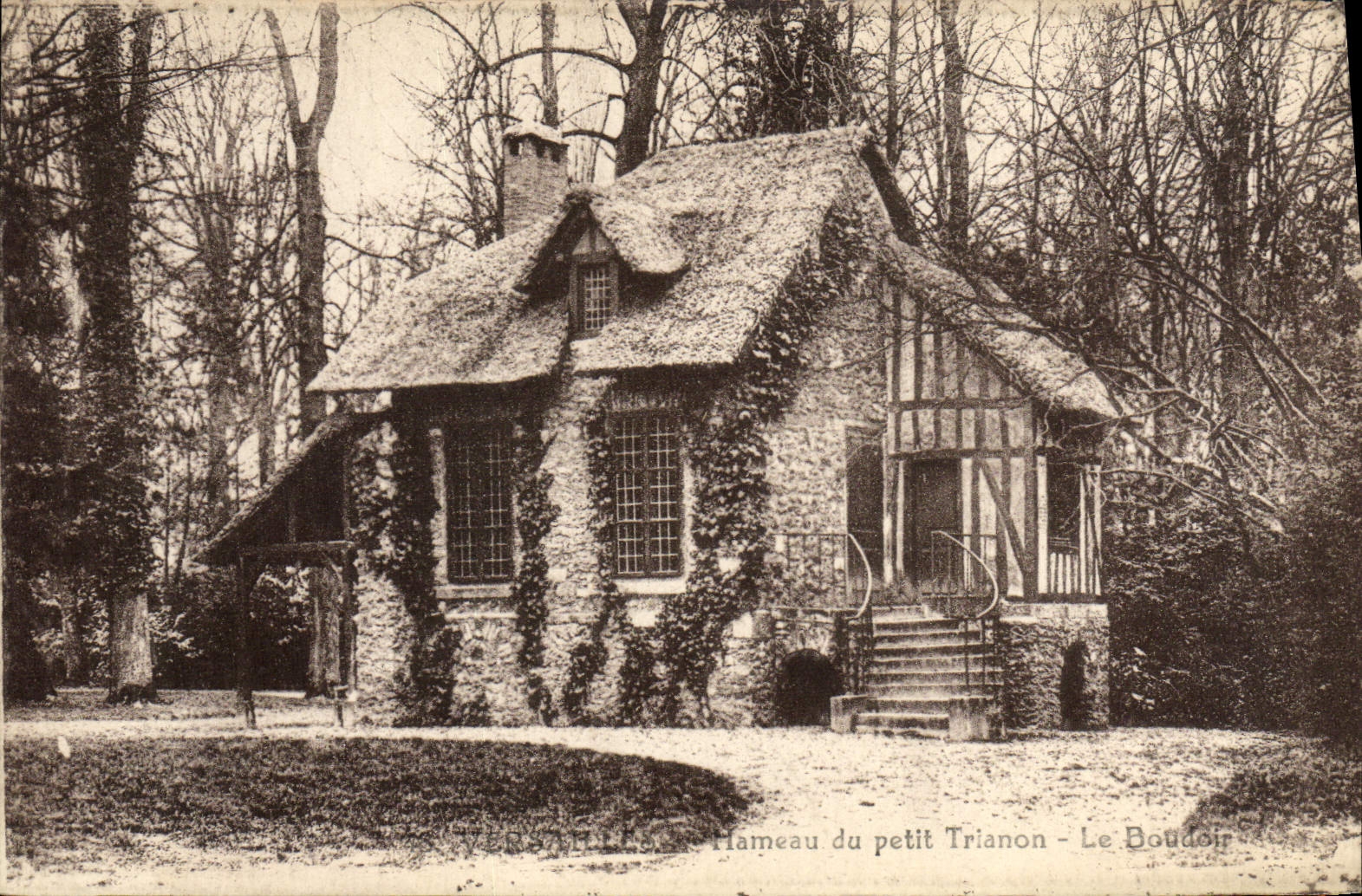 POSTAL Versalles Hamlet de la VENDIMIA de pequeño el trianon el gabinete de señora