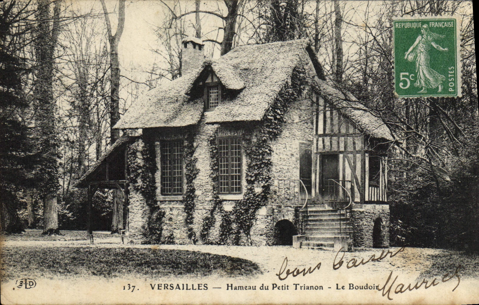 CPA Versailles Hameau Du Petit Trianon Le Boudoir
