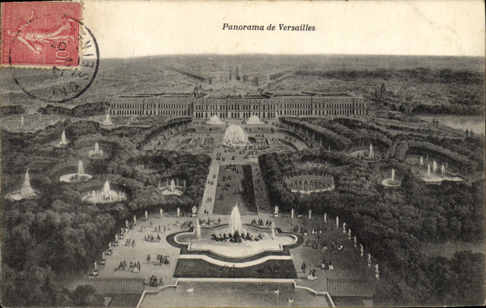 CPA Panorama de Versailles