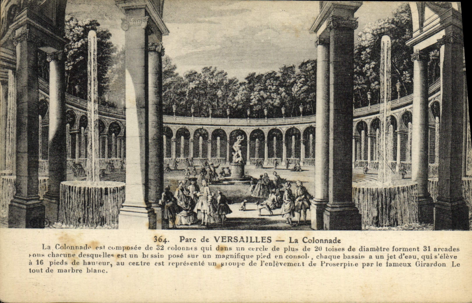 CPA Parc De Versailles La Colonnade
