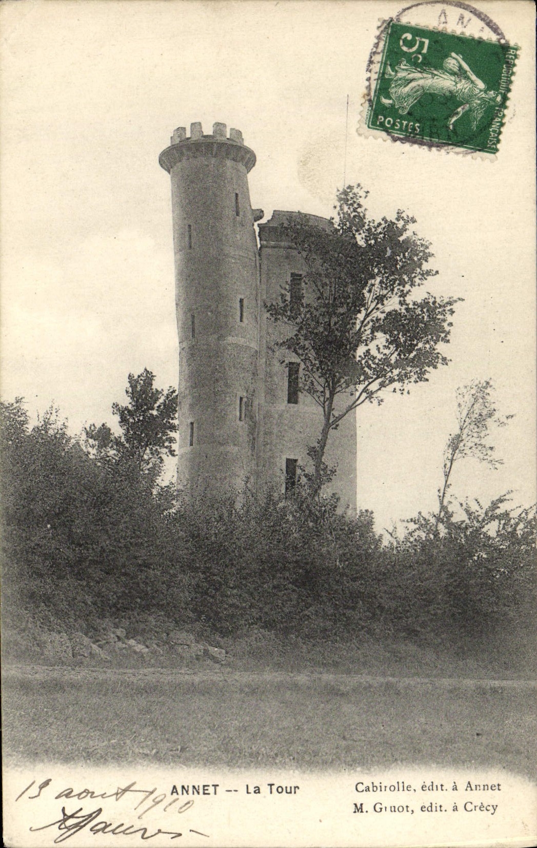 VINTAGE POSTCARD Annet the Tower