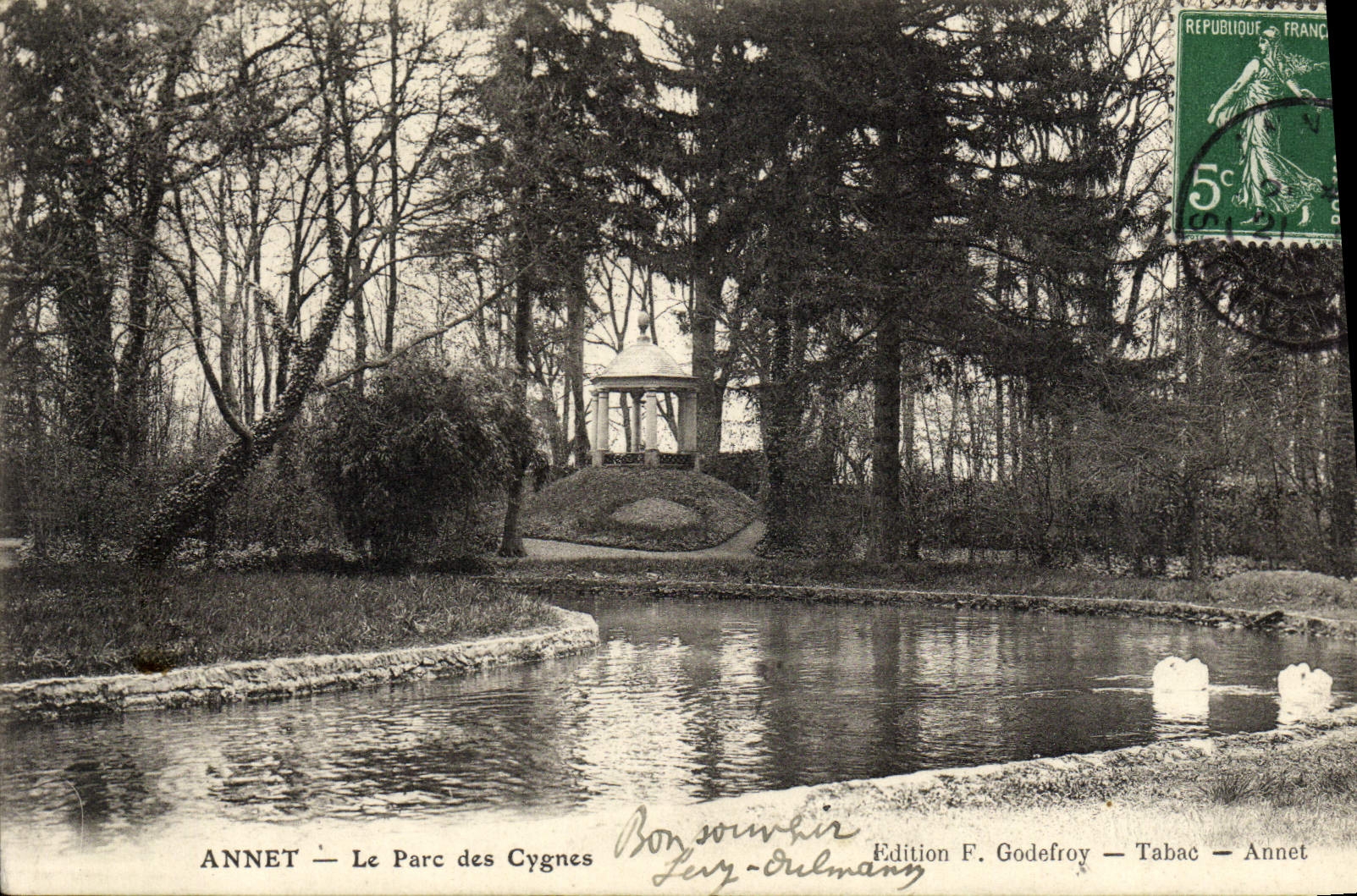 CPA Annet Le Parc Des Cygnes