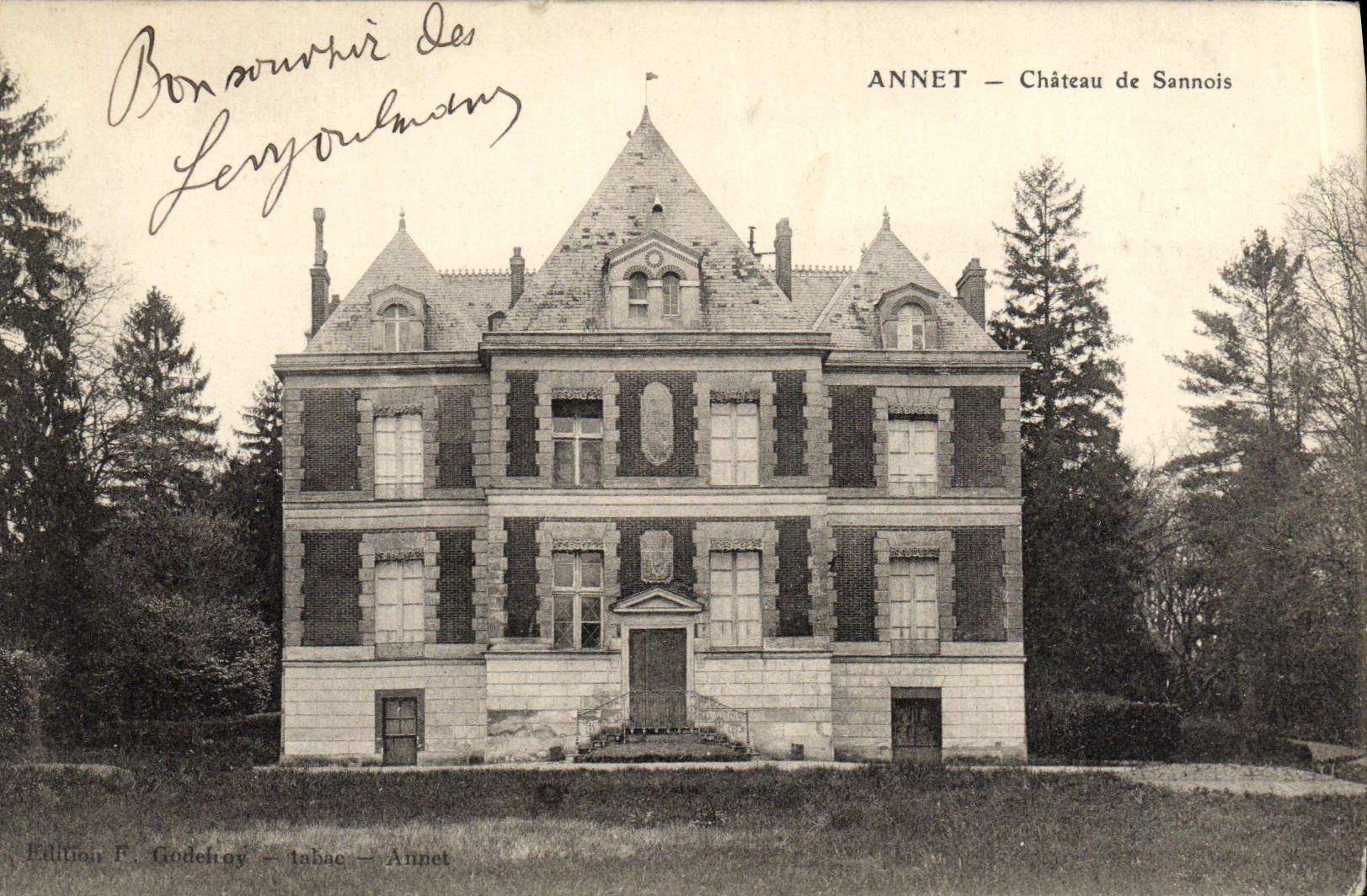 VINTAGE POSTCARD Annet Castle De Sannois