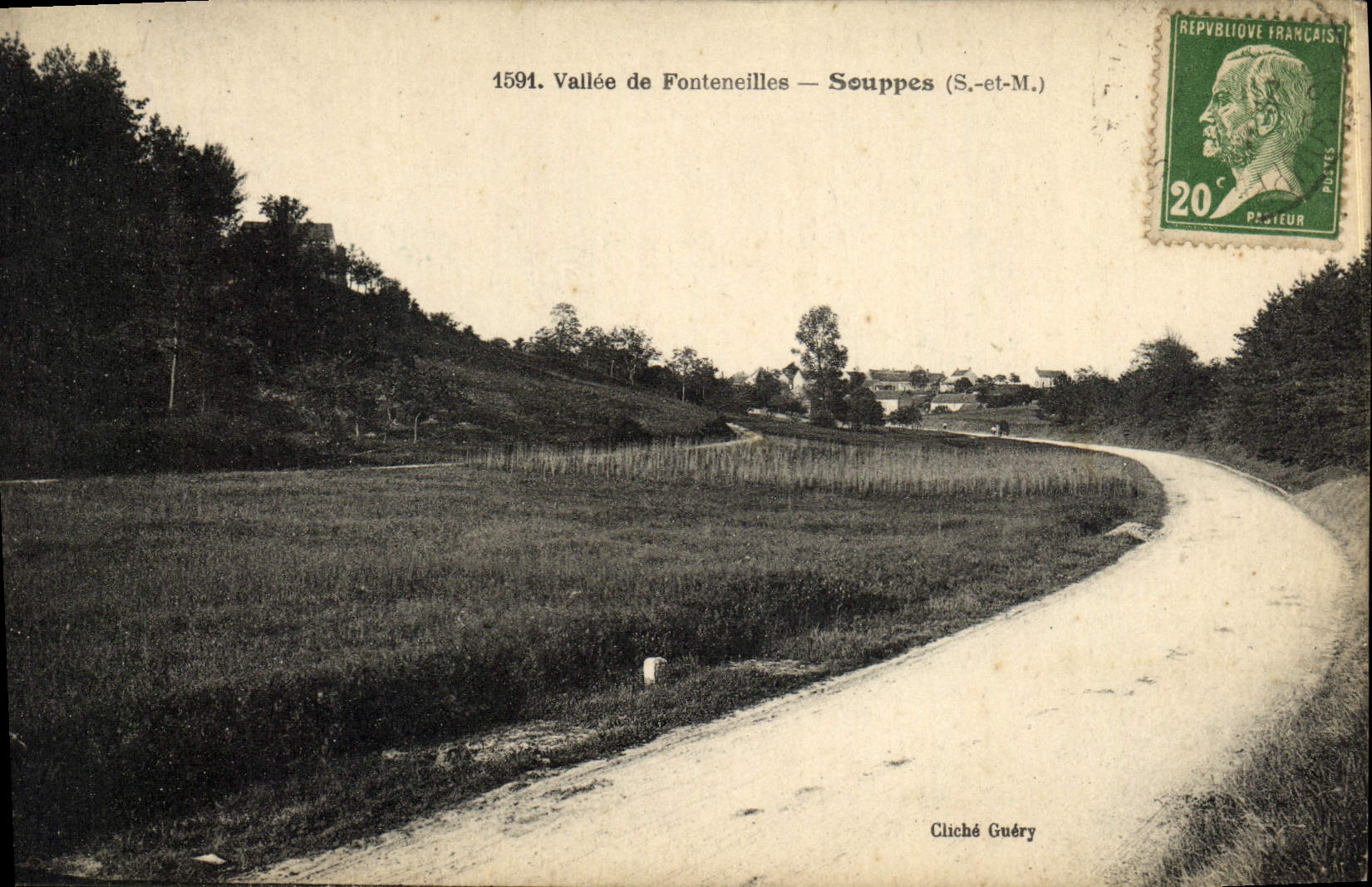 VINTAGE POSTCARD Valley De Fonteneilles Soups