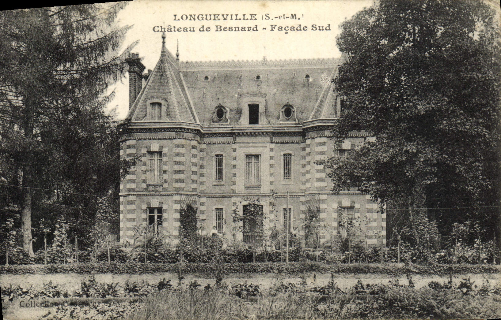 VINTAGE POSTCARD Longueville Castle De Besnard Southern Frontage