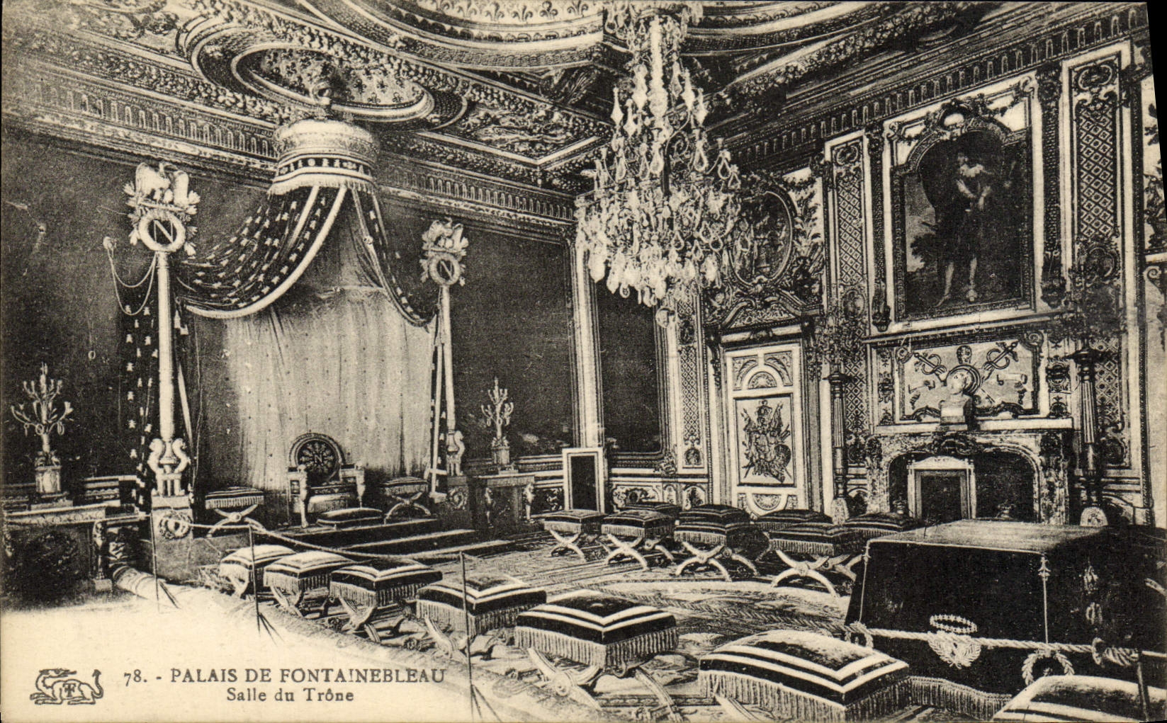CPA Palais De Fontainebleau Salle Du Trone