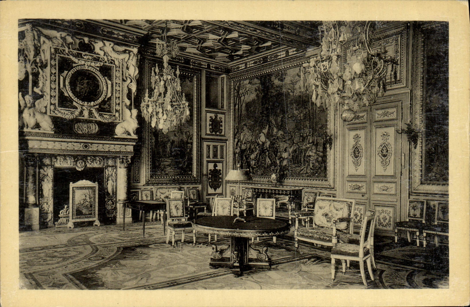 CPA Chateau De Fontainebleau Salon Francois 1er