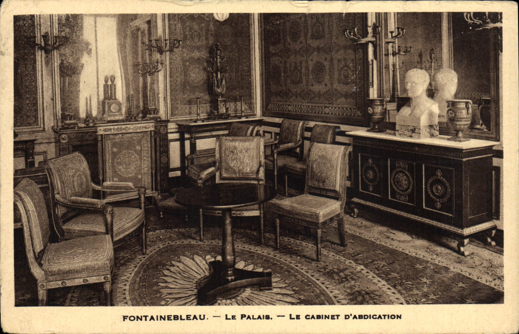 CPA Fontainebleau Le Palais Le Cabinet D'Abdication