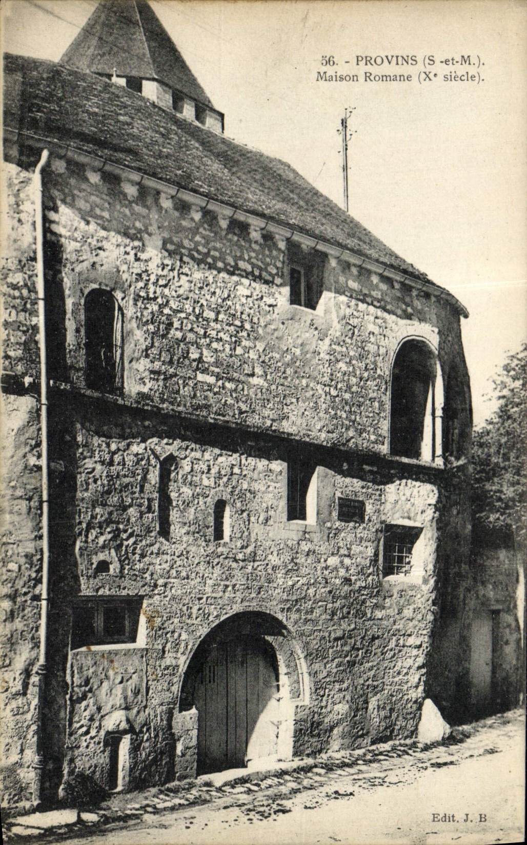 CPA Provins Maison Romane