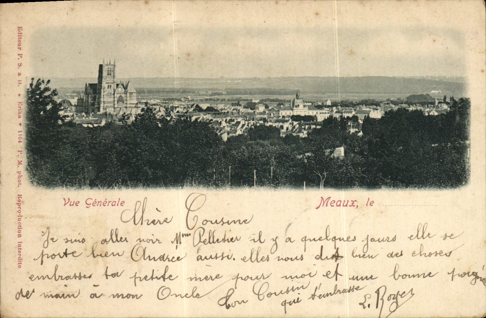 VINTAGE POSTCARD Seen General Meaux