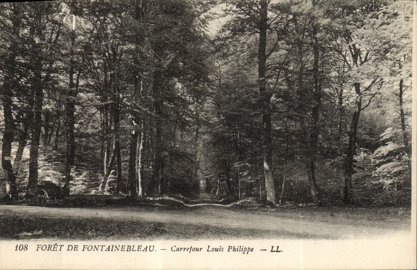 CPA Foret De Fontainebleau Carrefour Louis Philippe