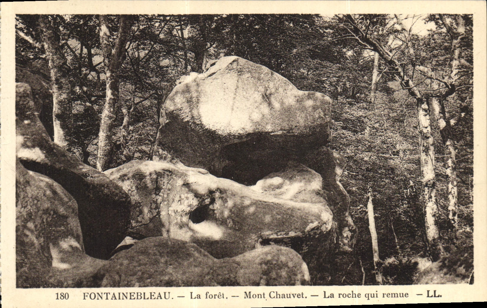 CPA Fontainebleau La Foret Mont Chauvet La Roche Qui Remue