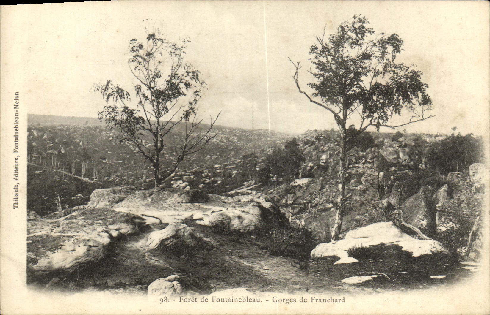 CPA Foret De Fontainbleau Gorges De Franchard