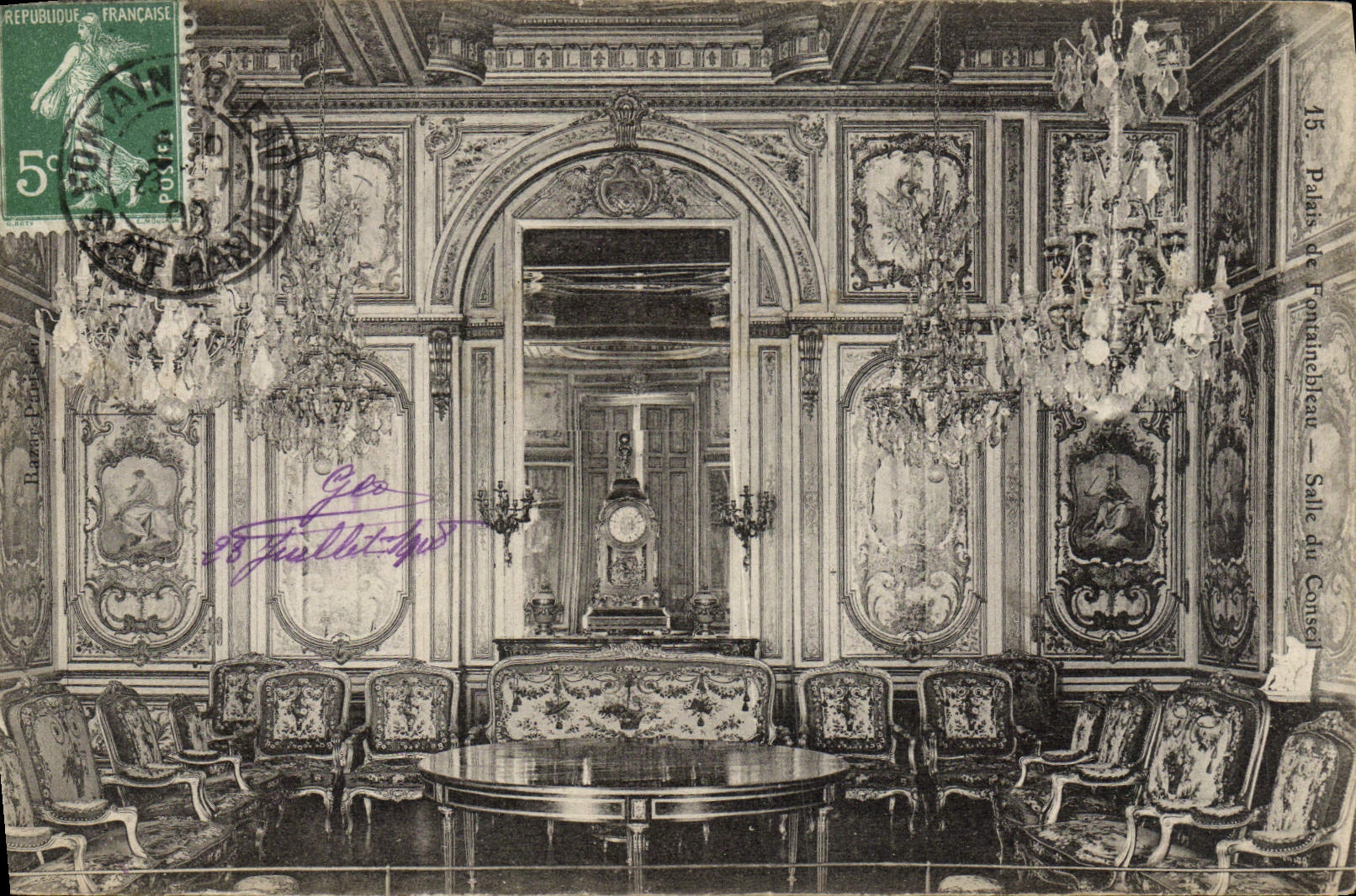 CPA Palais De Fontainebleau Salle du conseil