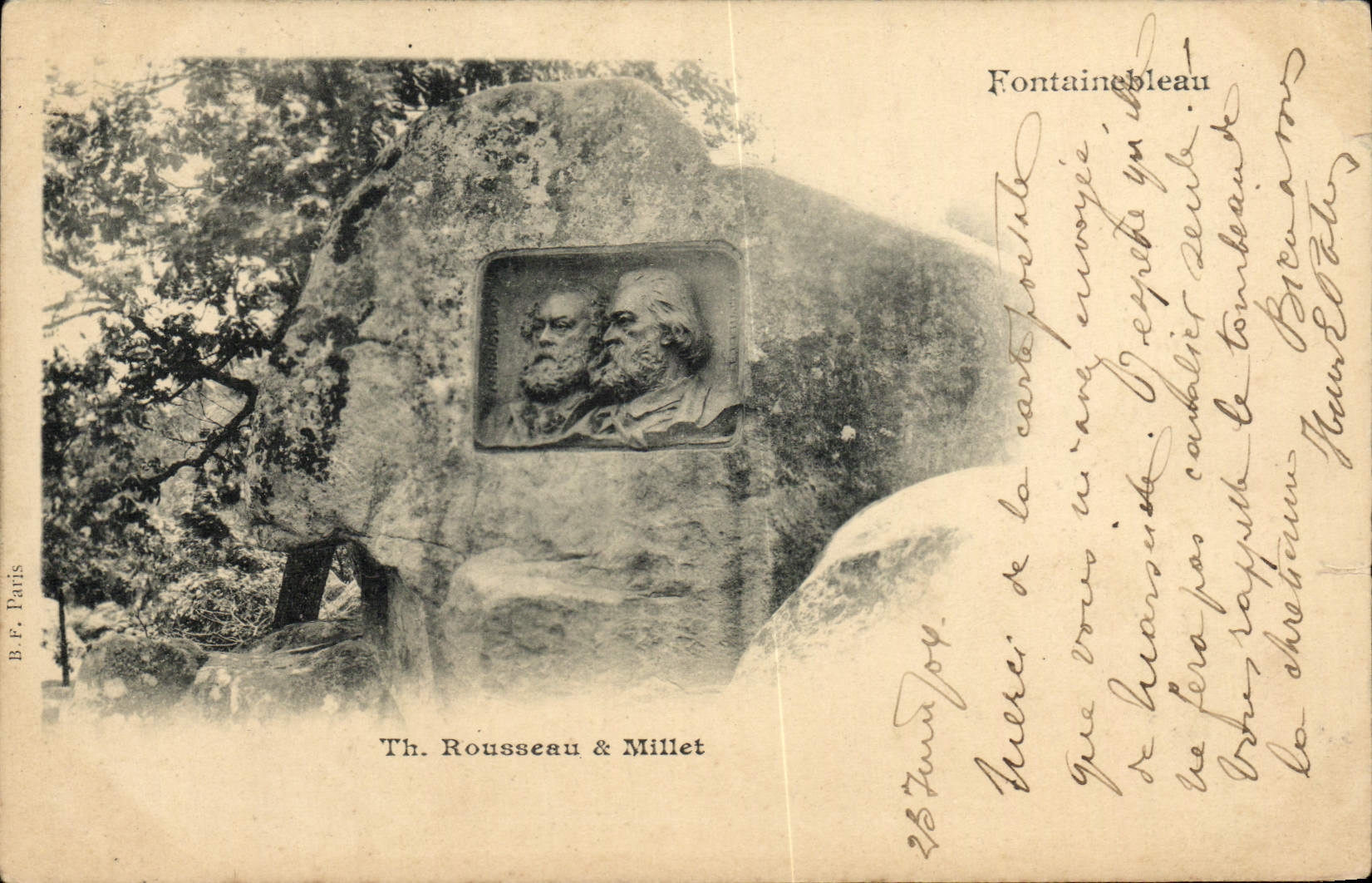 CPA Fontainebleau Rousseau Millet