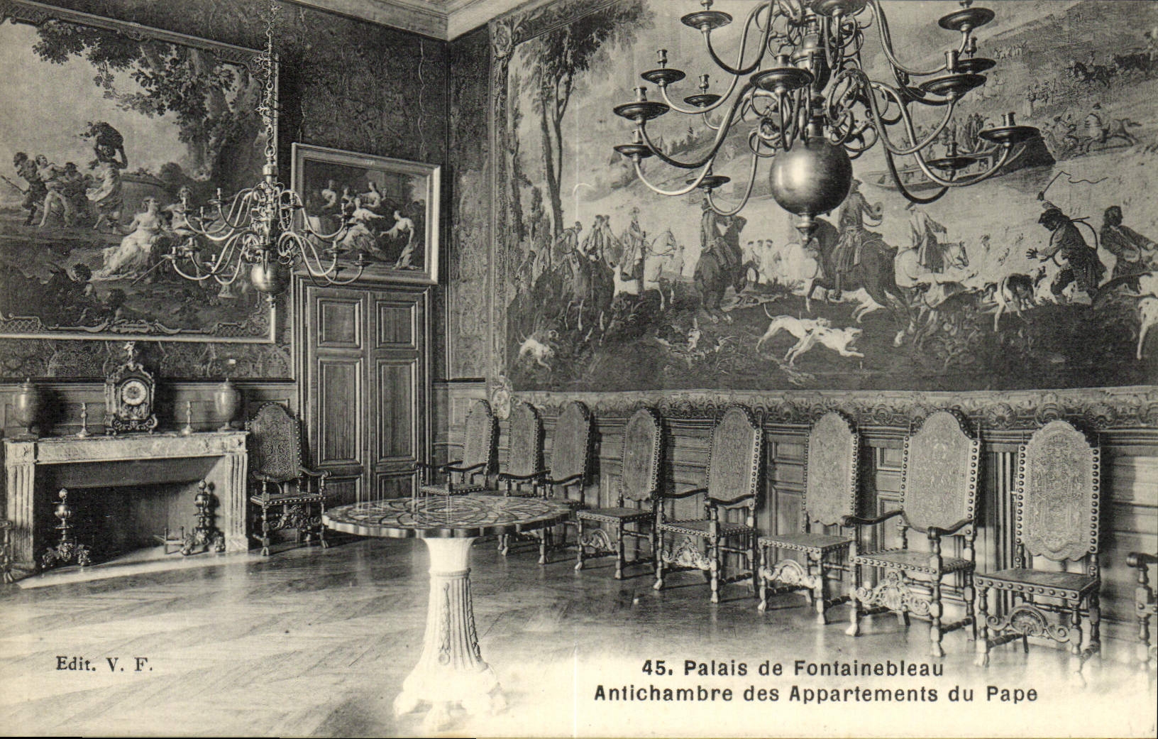 CPA Palais De Fontainebleau Antichambre Des Appartements Du Pape