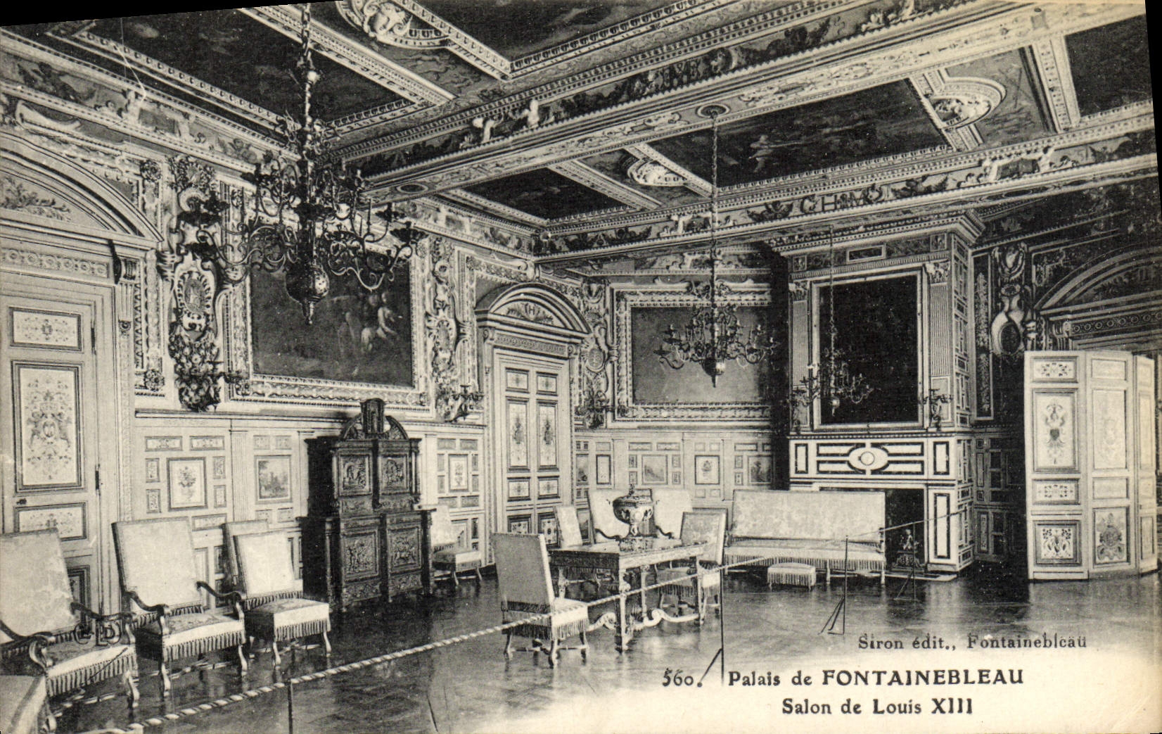 CPA Palais De Fontainebleau Salon De Louis XIII