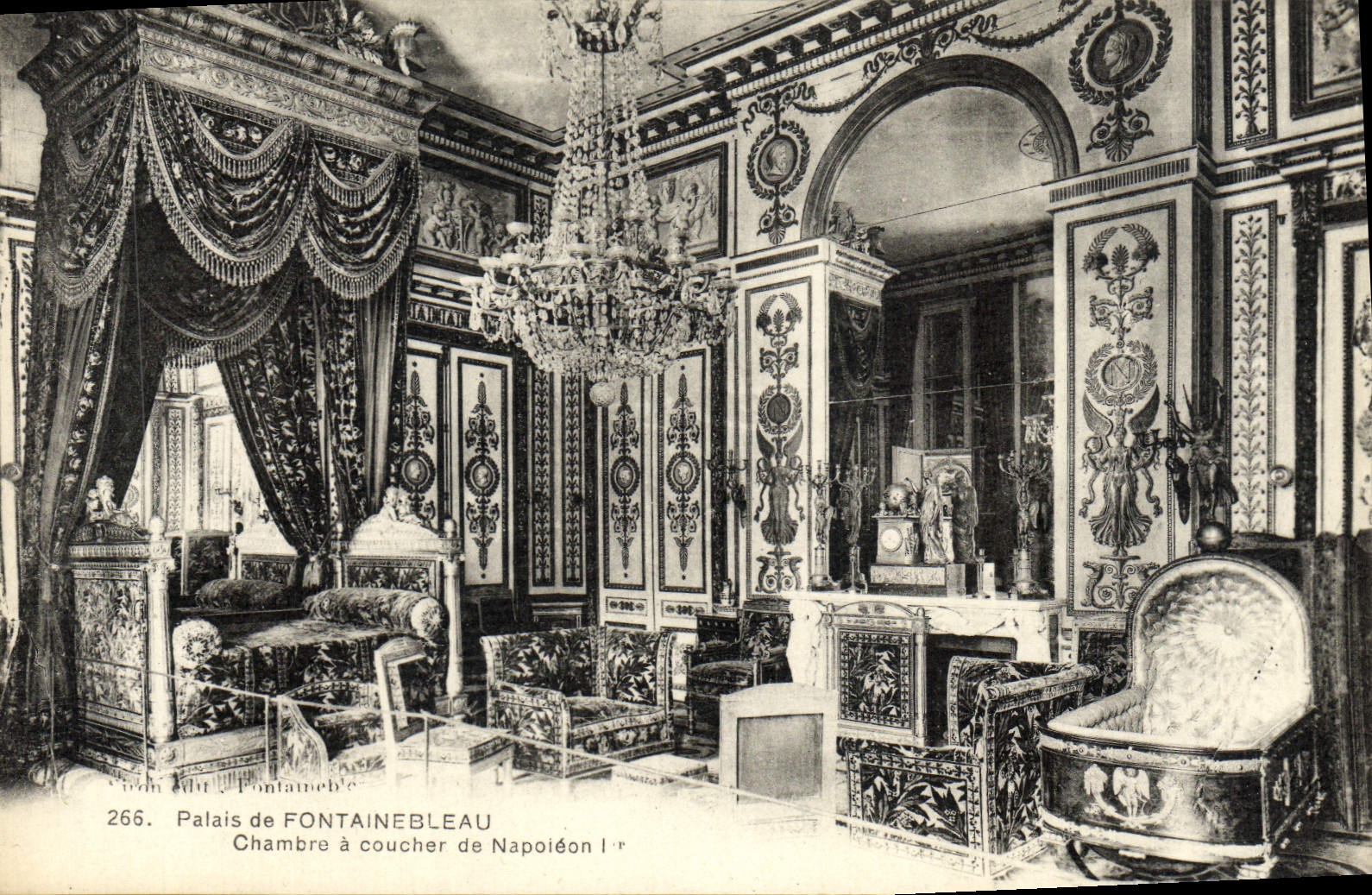 CPA Palais De Fontainebleau Chambre a coucher de napoleon 1er