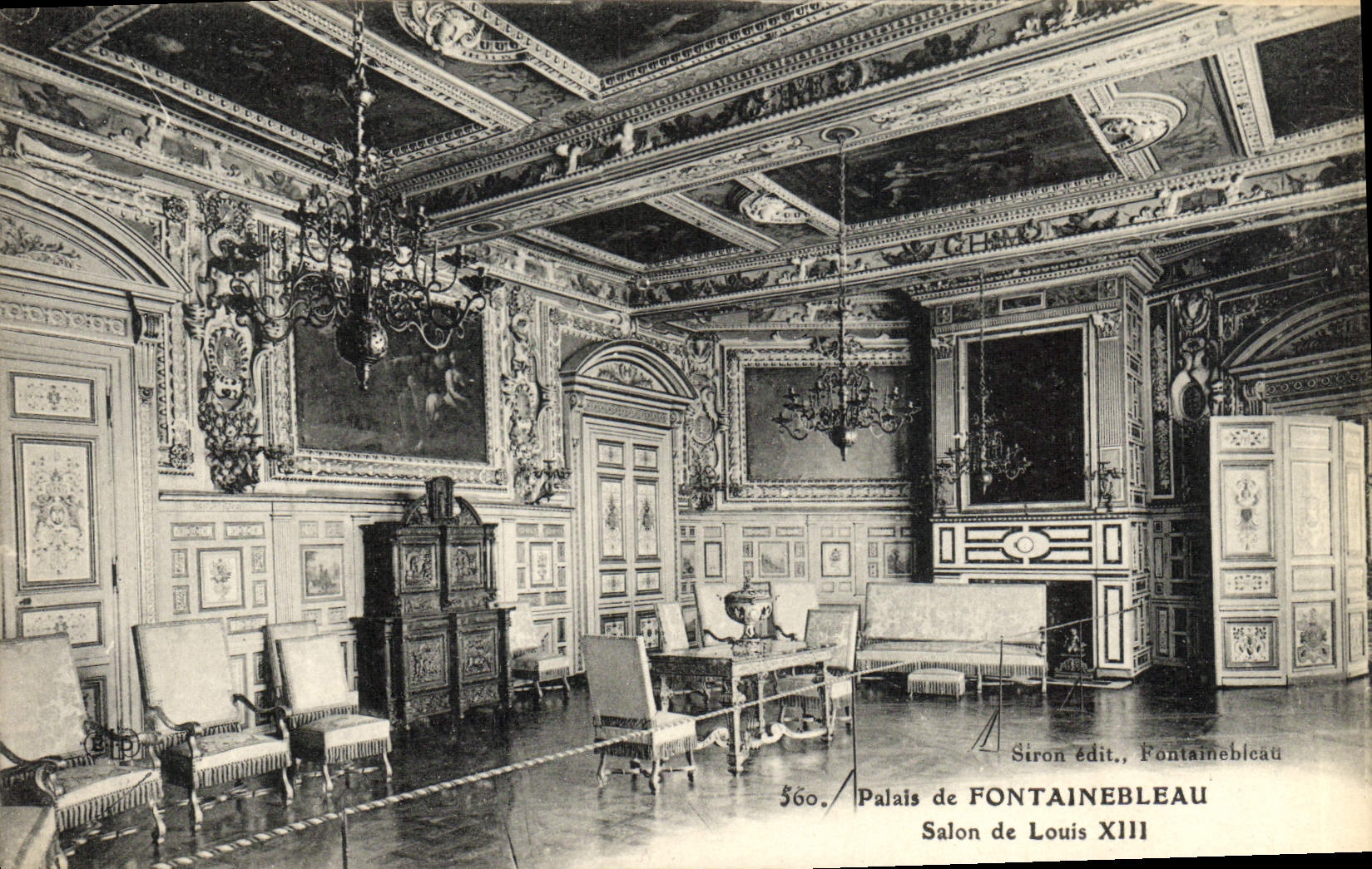 CPA Palais De Fontainebleau Salon De Louis XIII