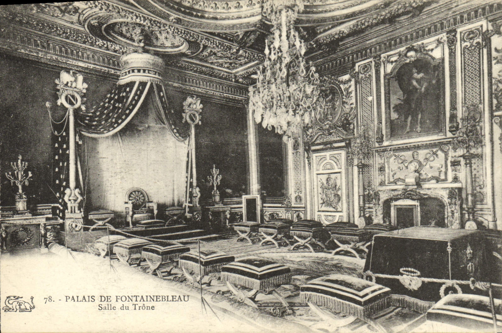 CPA Palais De Fontainebleau Salle Du Trone