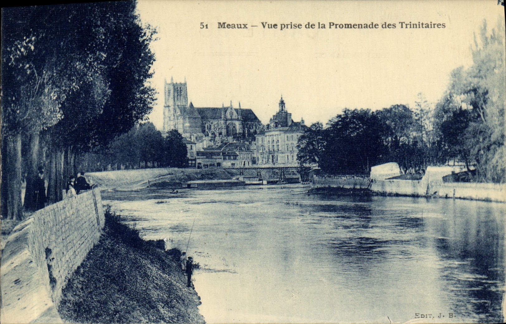 CPA Meaux Vue Prise De La Promenade Des Trinitaires
