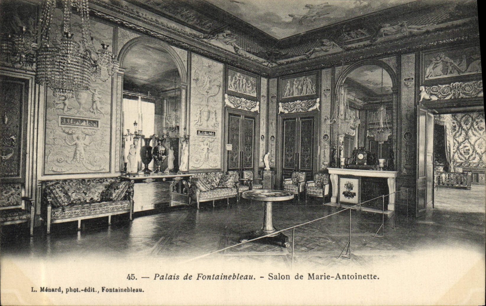 CPA Palais De Fontainebleau Salon De Marie Antoinette