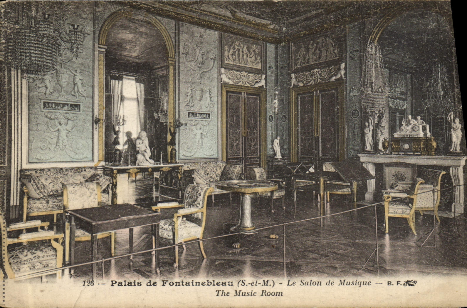 CPA Palais De Fontainebleau Le Salon De Musique 