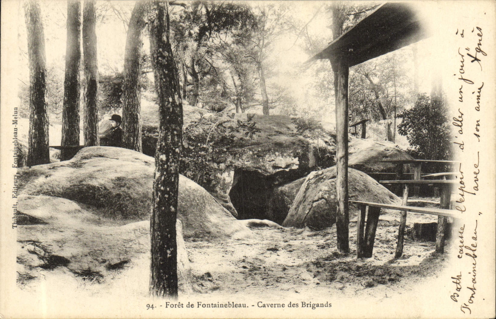 CPA Foret De Fontainebleau Caverne Des Brigands