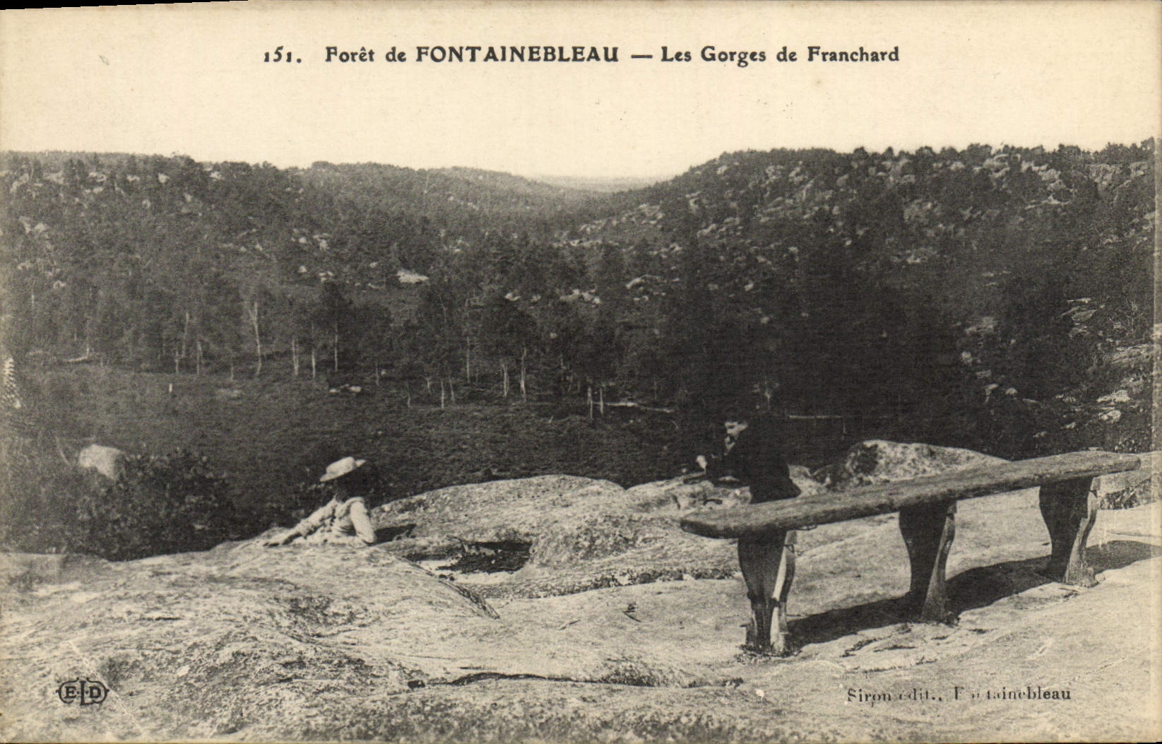 CPA Foret De Fontainebleau Les Gorges De Franchard
